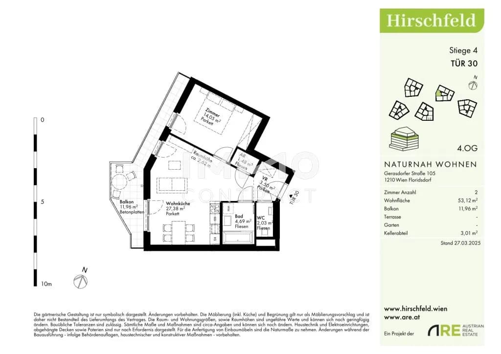 2-Zimmer-Wohnung kaufen in Wien – 53,12 m², € 311.000 – Bild 14 von 14