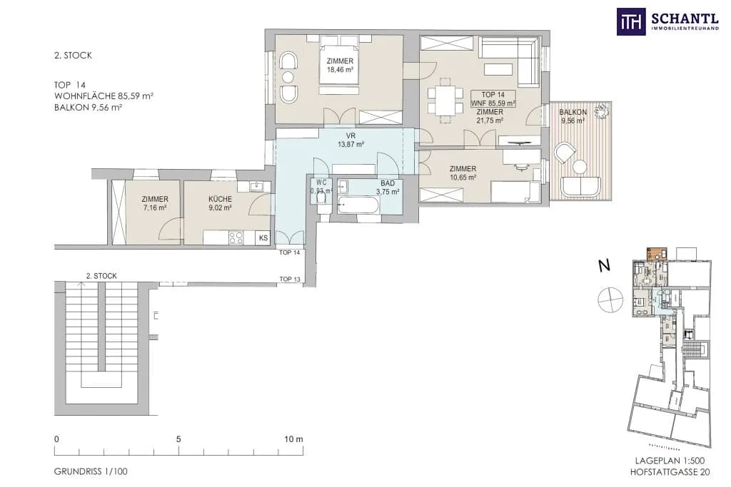 3-Zimmer-Wohnung kaufen in Wien – 85,59 m², € 699.000 – Bild 11 von 11