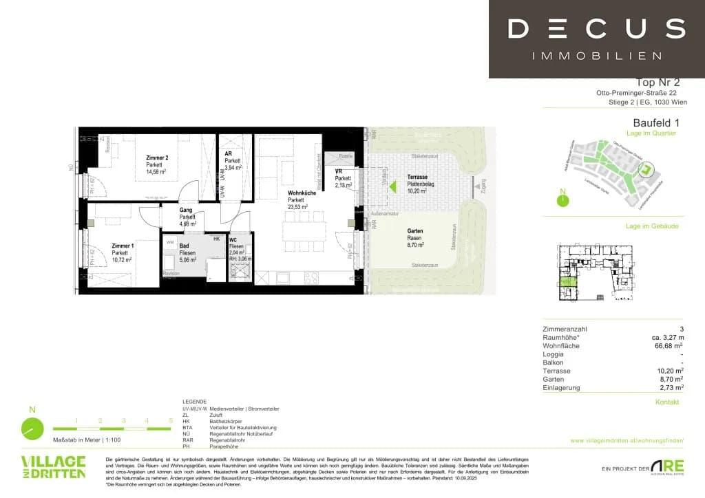 3-Zimmer-Wohnung mieten in Wien – 66,68 m², € 1.649 – Bild 5 von 5