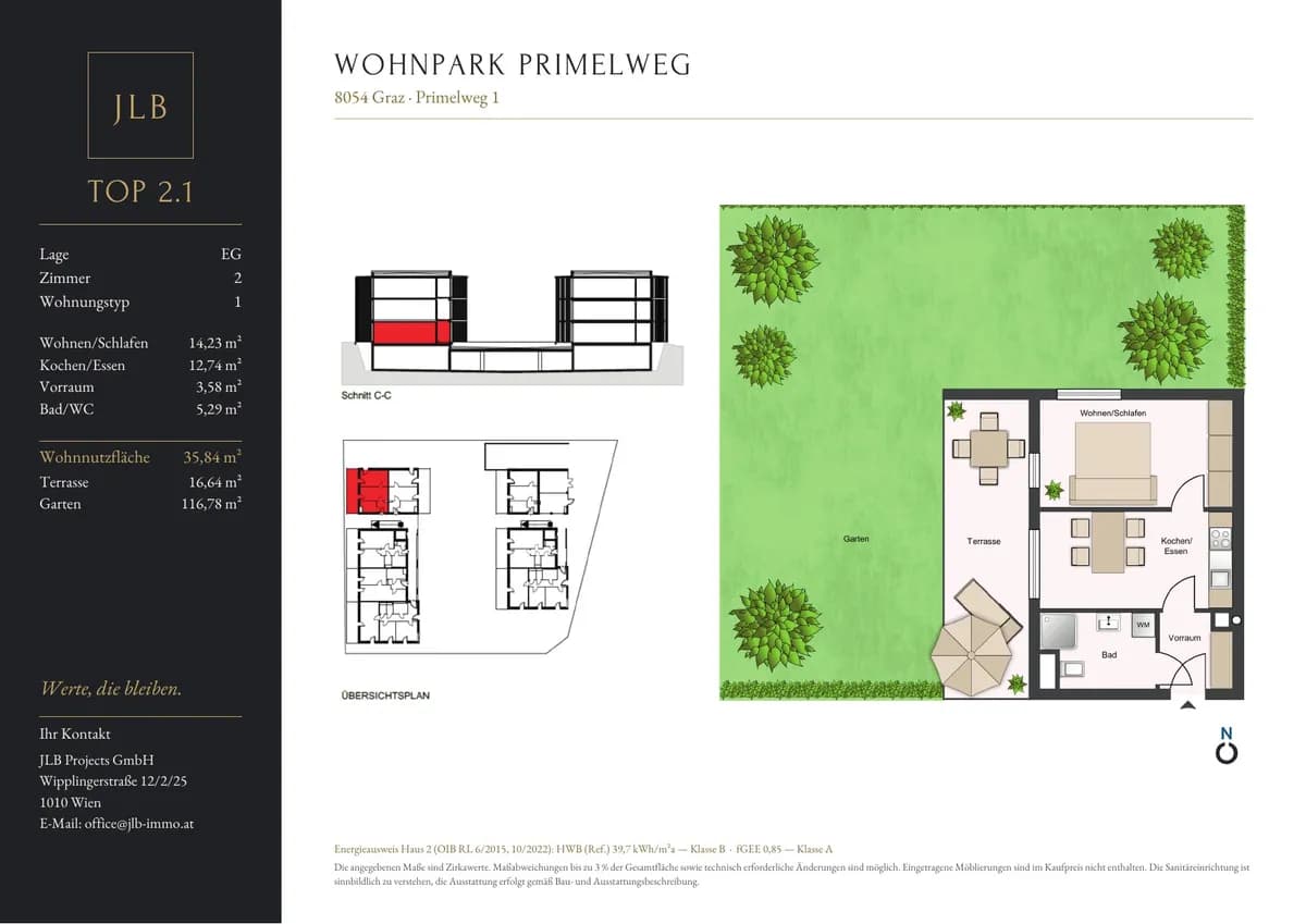 2-Zimmer-Wohnung kaufen in Graz – 35,84 m², € 182.580 – Bild 13 von 13