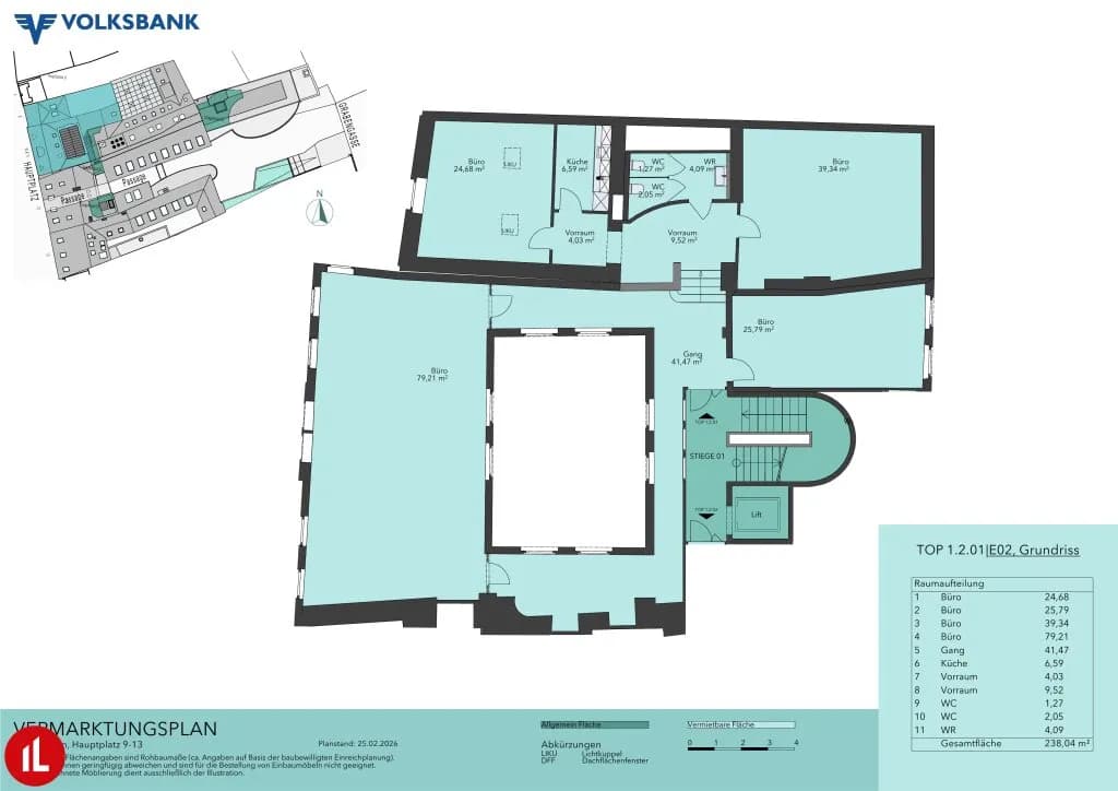 Gewerbeimmobilie mieten in Baden – 238 m², € 4.070 – Bild 2 von 2