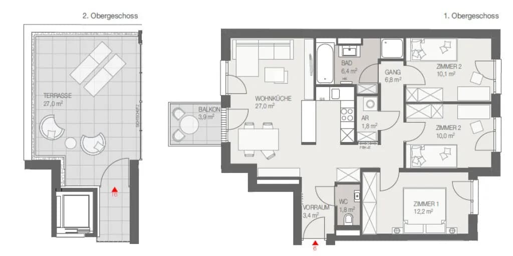 4-Zimmer-Wohnung kaufen in Mödling – 79,56 m², € 454.455 – Bild 10 von 10