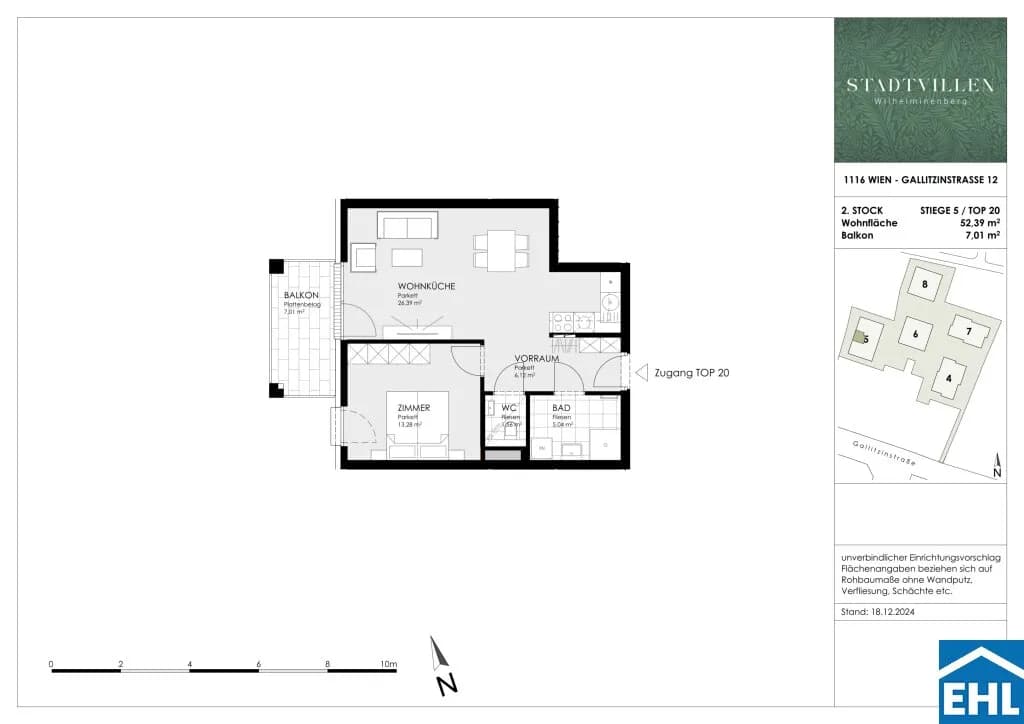 2-Zimmer-Wohnung kaufen in Wien – 52,09 m², € 399.800 – Bild 15 von 15