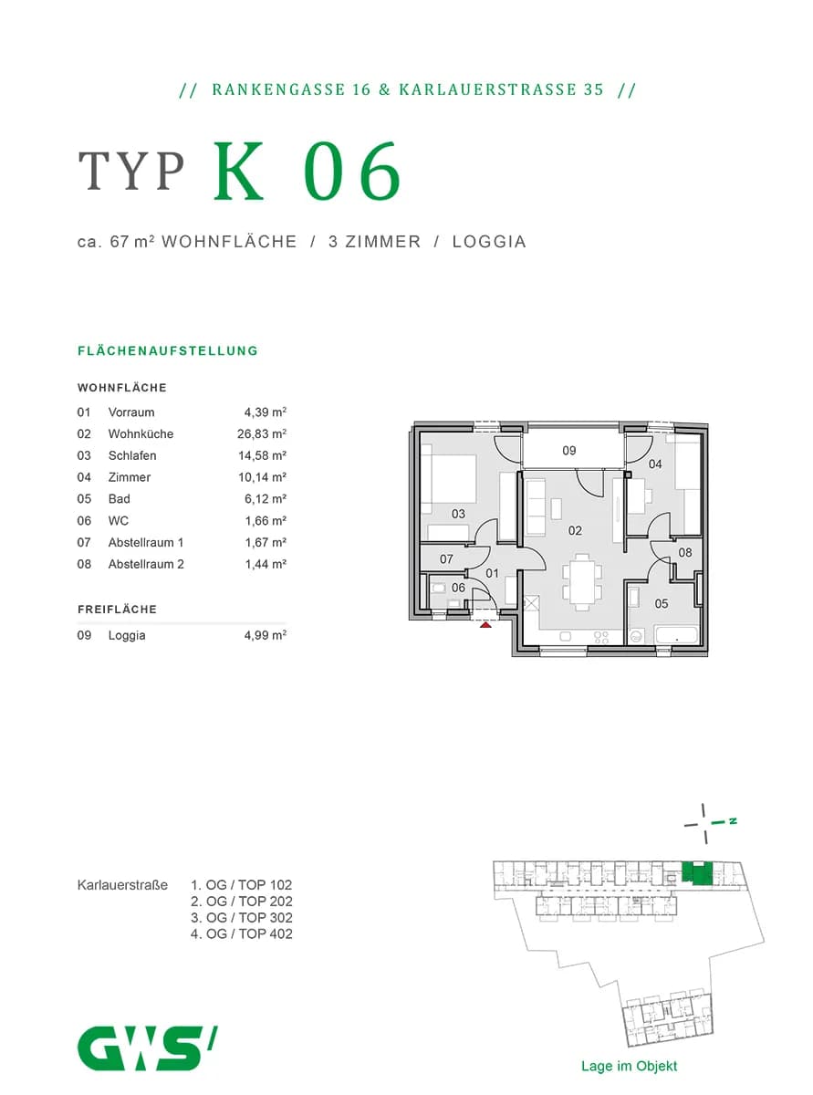 3-Zimmer-Wohnung kaufen in Graz – 66,35 m², € 303.225 – Bild 16 von 16
