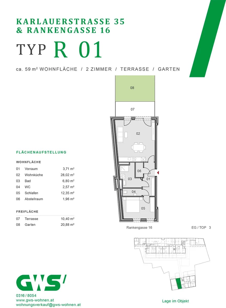 2-Zimmer-Wohnung kaufen in Graz – 59,13 m², € 262.863 – Bild 16 von 16