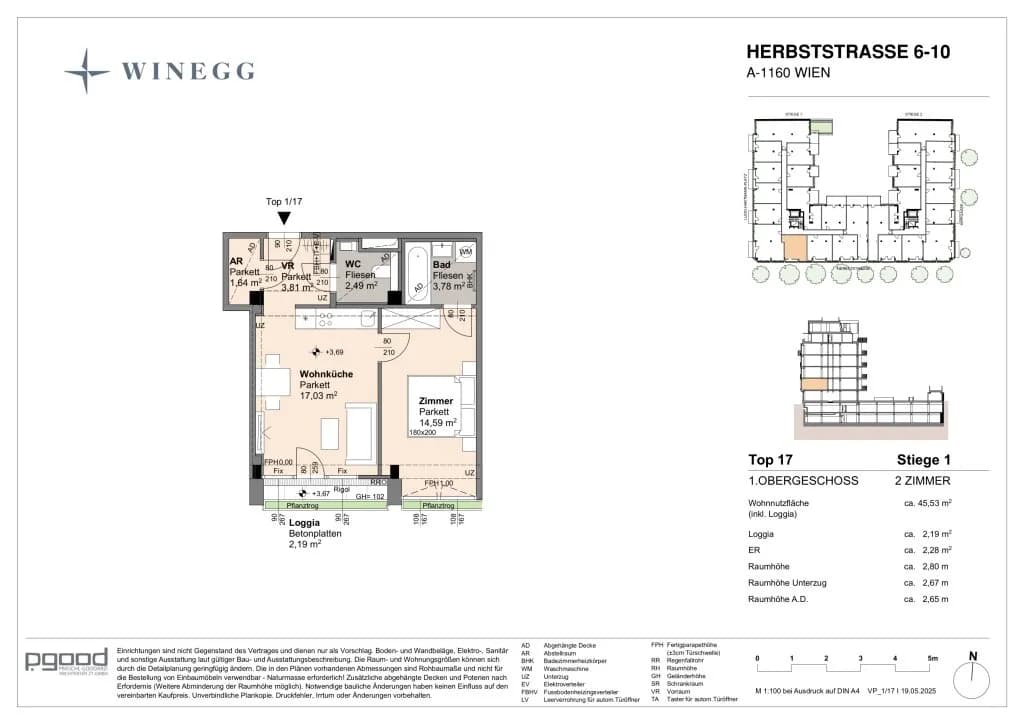 2-Zimmer-Wohnung kaufen in Wien – 43,34 m², € 287.900 – Bild 13 von 13