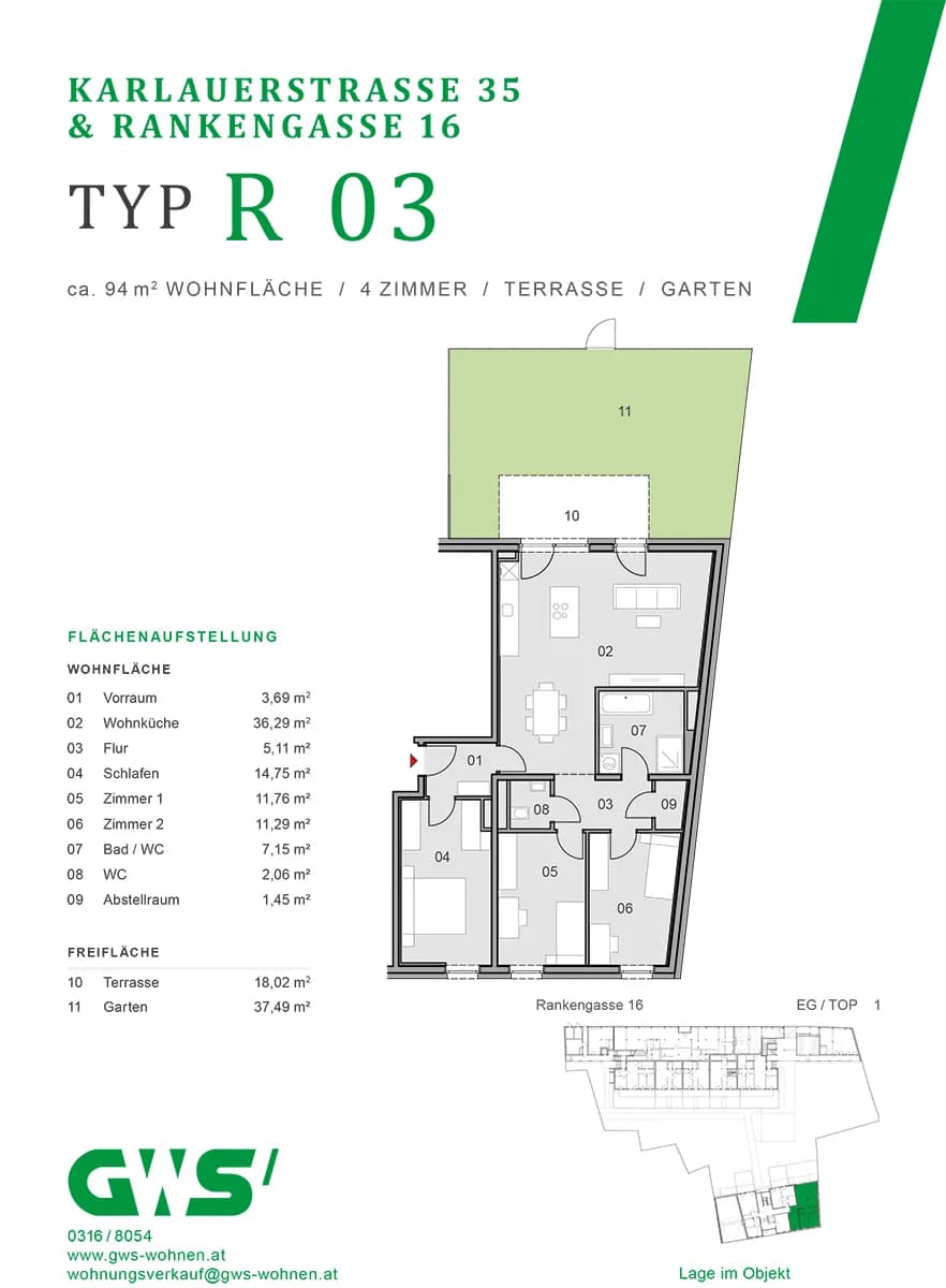 4-Zimmer-Wohnung kaufen in Graz – 93,46 m², € 423.633 – Bild 16 von 16