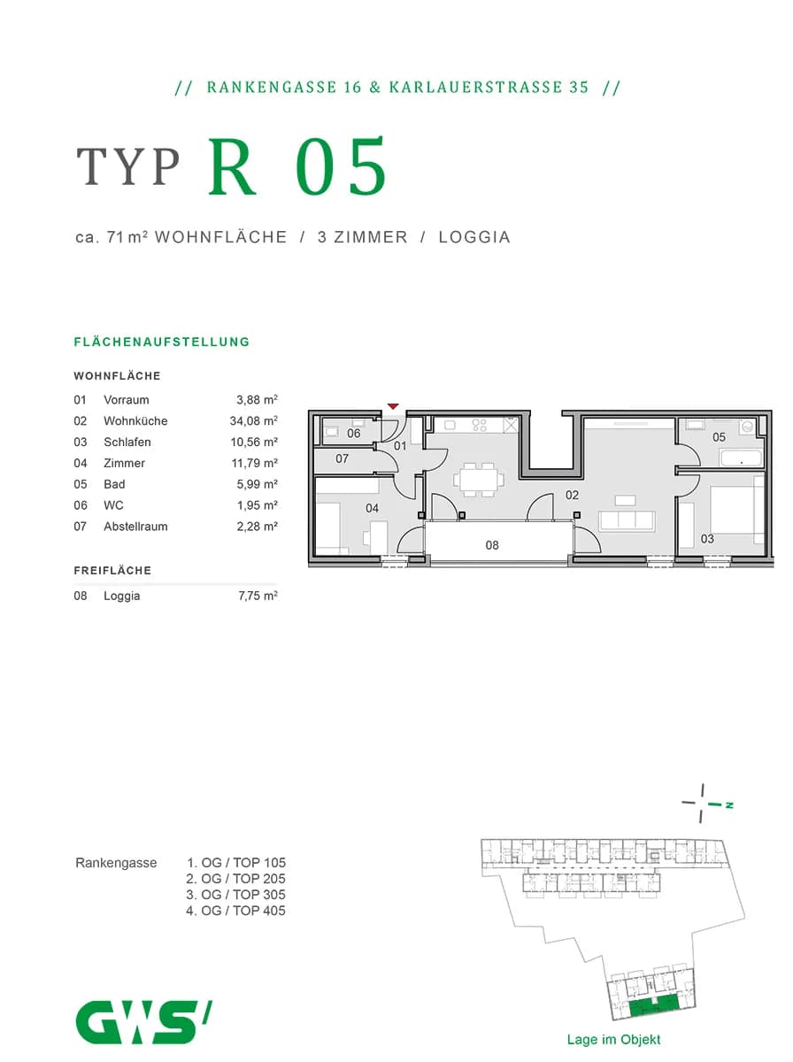 3-Zimmer-Wohnung kaufen in Graz – 70,22 m², € 334.429 – Bild 18 von 18