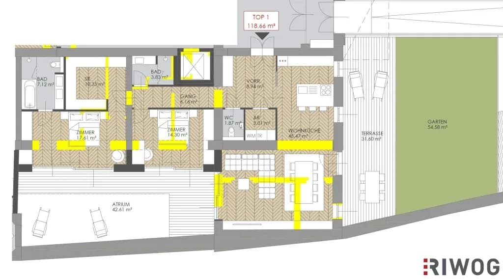3-Zimmer-Wohnung kaufen in Wien – 117,84 m², € 699.000 – Bild 12 von 12