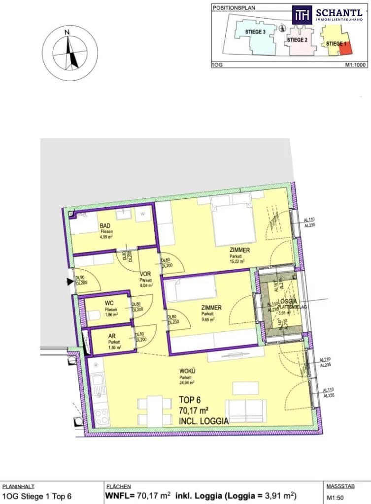 3-Zimmer-Wohnung kaufen in Gänserndorf – 66,79 m², € 322.490 – Bild 13 von 13