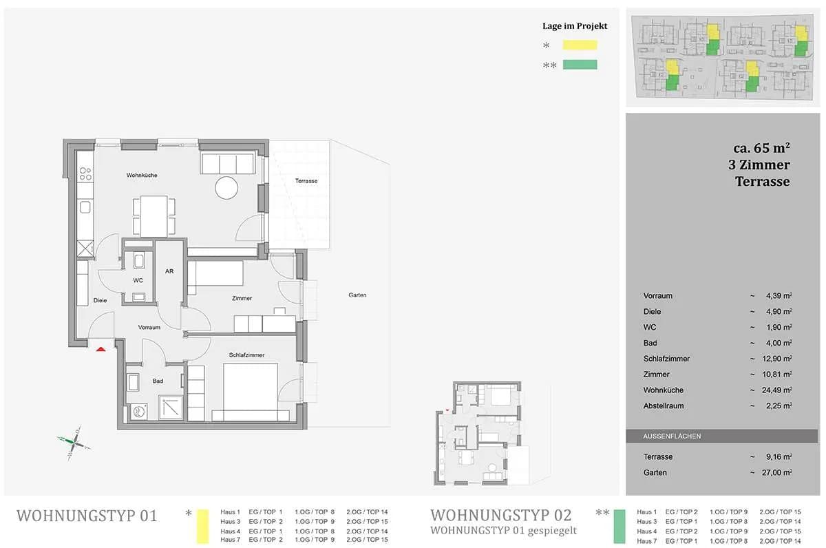 3-Zimmer-Wohnung mieten in Graz-Umgebung – 65,32 m², € 1.304 – Bild 16 von 16
