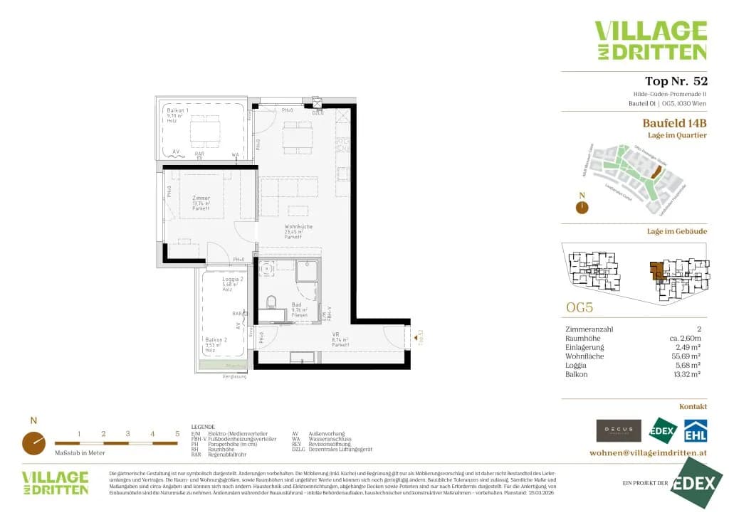 2-Zimmer-Wohnung kaufen in Wien – 55,72 m², € 438.000 – Bild 9 von 9
