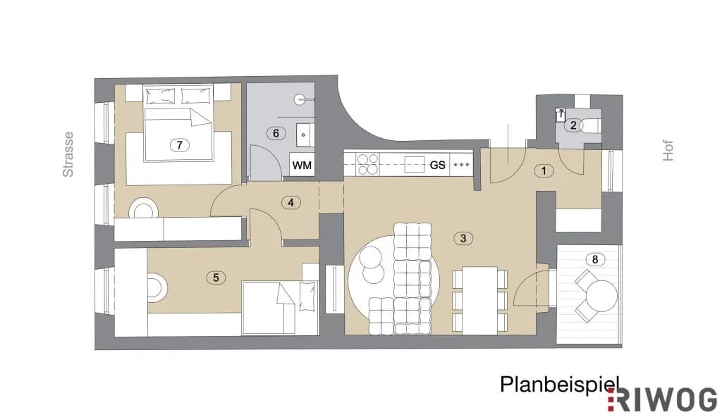 3-Zimmer-Wohnung kaufen in Wien – 59,09 m², € 212.000 – Bild 16 von 17