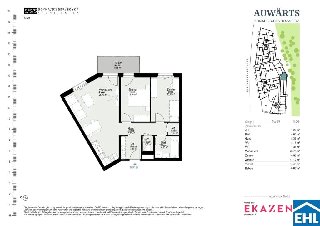 3-Zimmer-Wohnung mieten in Wien – 65,48 m², € 1.702 – Bild 20 von 20