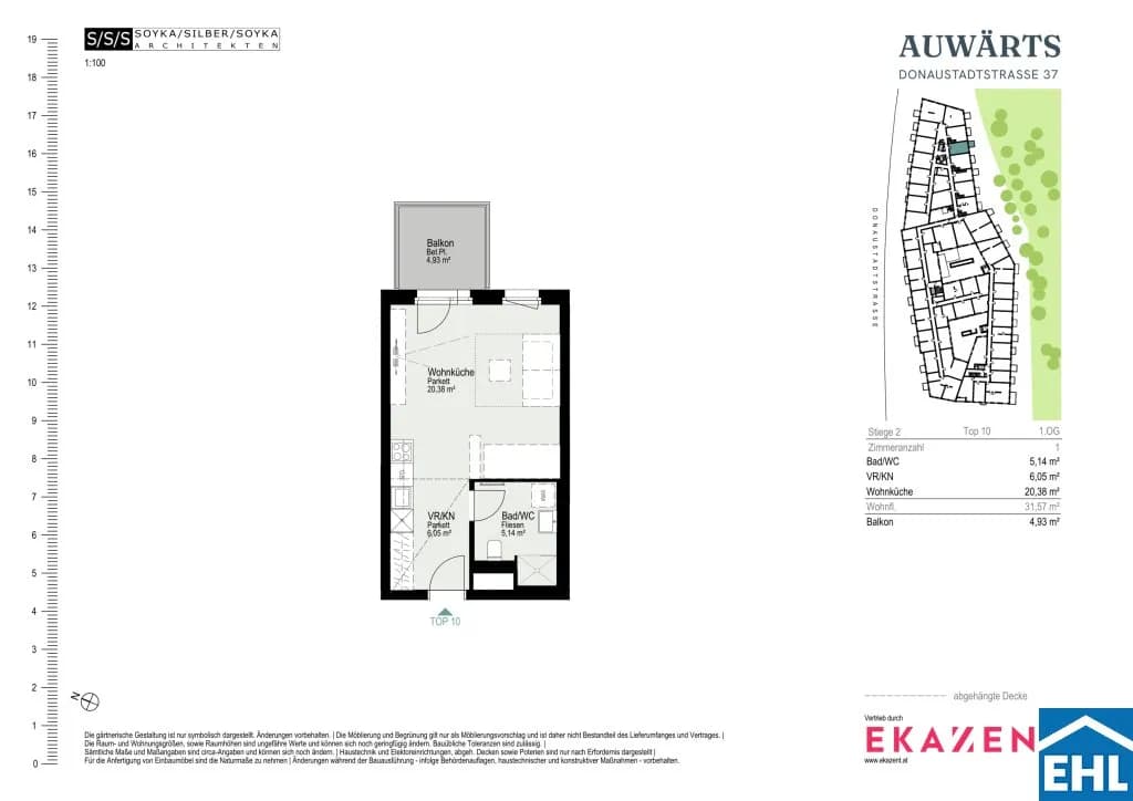 1-Zimmer-Wohnung mieten in Wien – 31,57 m², € 920 – Bild 20 von 20