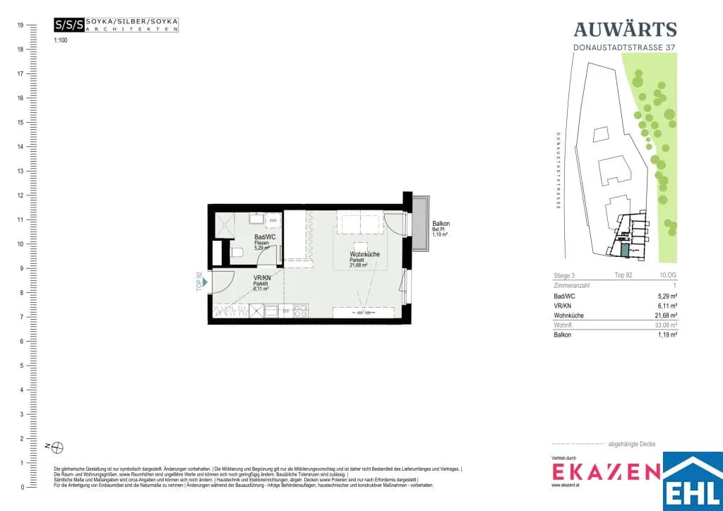 1-Zimmer-Wohnung mieten in Wien – 33,08 m², € 1.090 – Bild 20 von 20
