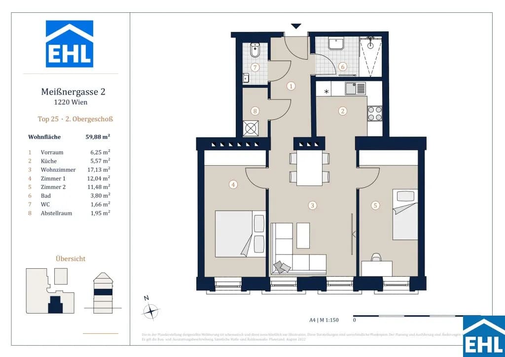 3-Zimmer-Wohnung kaufen in Wien – 59,88 m², € 379.000 – Bild 17 von 17