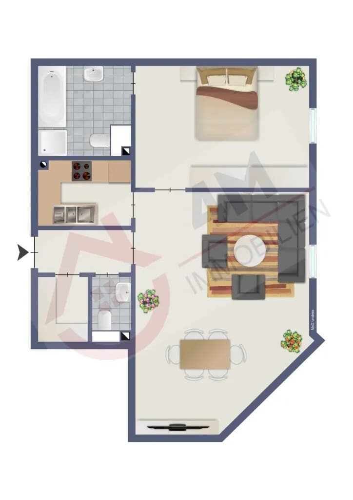 2-Zimmer-Wohnung kaufen in Mödling – 58 m², € 205.000 – Bild 10 von 12