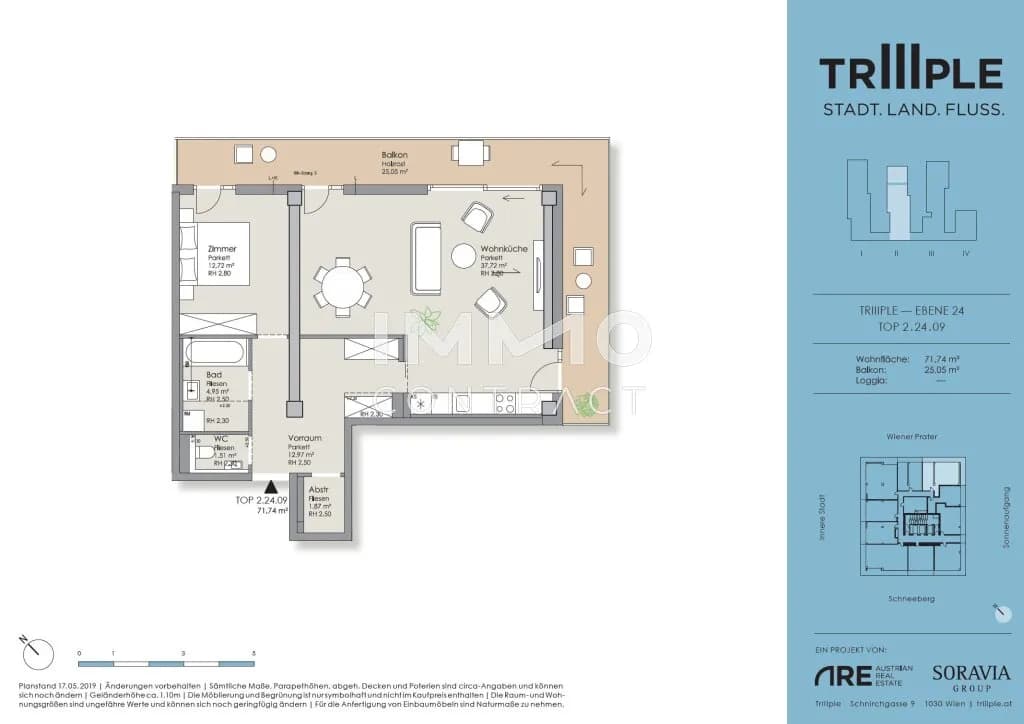 2-Zimmer-Wohnung kaufen in Wien – 71,74 m², € 681.600 – Bild 17 von 17