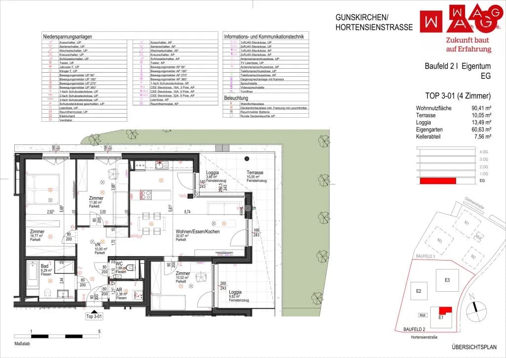 4-Zimmer-Wohnung kaufen in Wels-Land – 90,41 m², € 412.900 – Bild 7 von 7