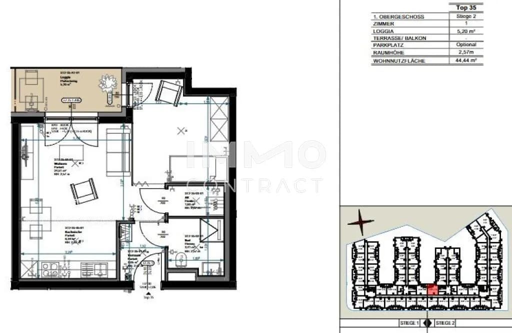 Immobilie kaufen in Wiener Neustadt – 39,24 m², € 158.404 – Bild 11 von 11