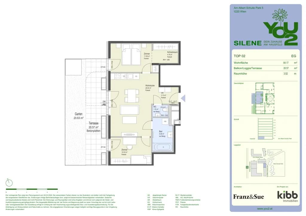 3-Zimmer-Wohnung mieten in Wien – 64,17 m², € 1.322 – Bild 23 von 23