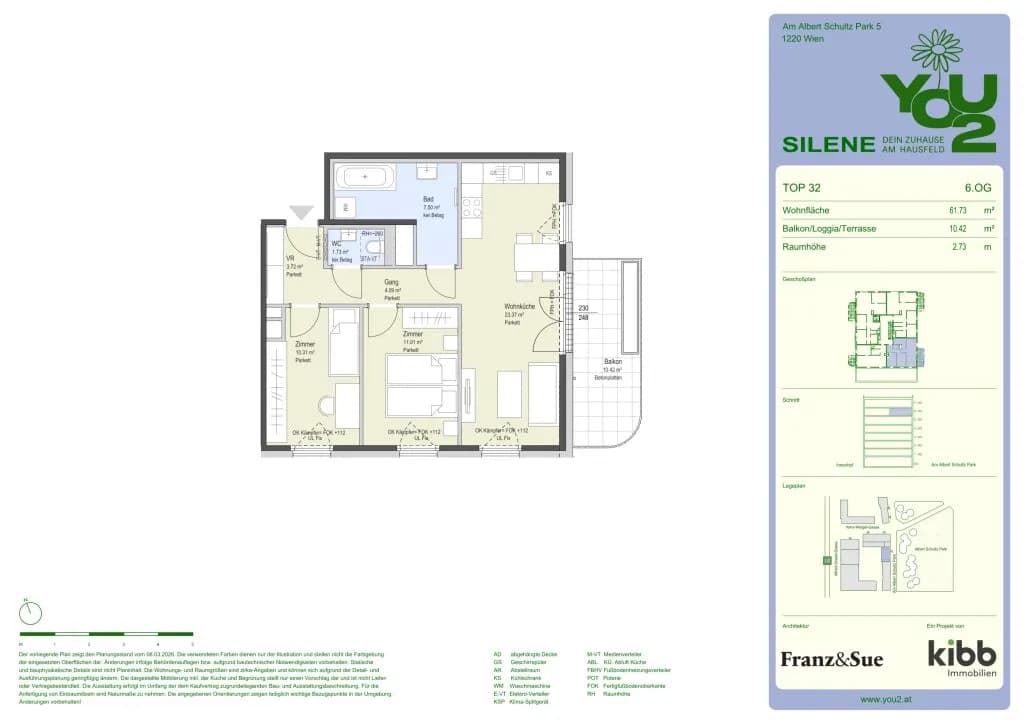 3-Zimmer-Wohnung mieten in Wien – 61,93 m², € 1.419 – Bild 24 von 24