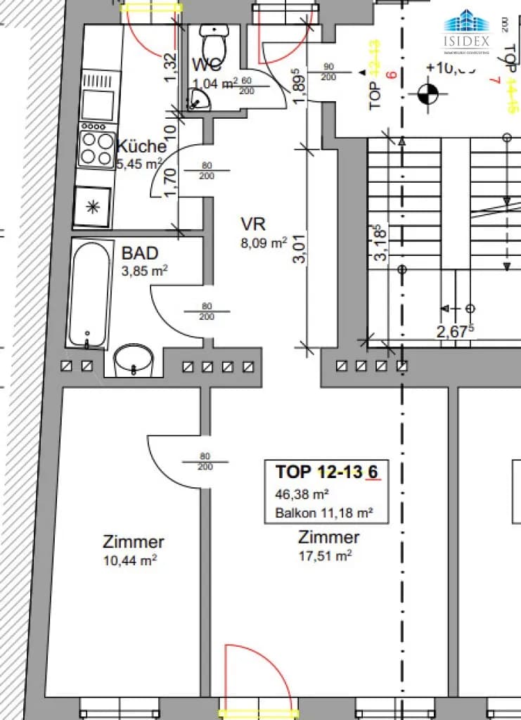 Wohnung kaufen in Wien – 46,38 m², € 200.000 – Bild 10 von 10