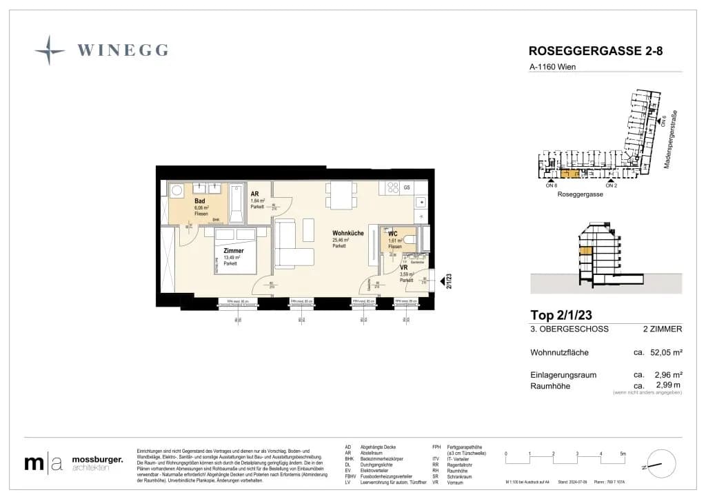 2-Zimmer-Wohnung kaufen in Wien – 52,65 m², € 338.100 – Bild 9 von 10