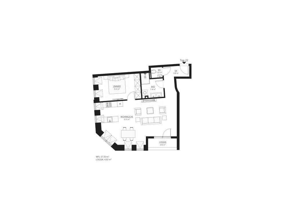 2-Zimmer-Wohnung kaufen in Wien – 57,61 m², € 579.000 – Bild 10 von 10