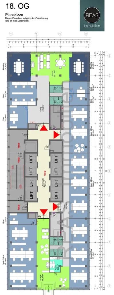 13-Zimmer-Gewerbeimmobilie mieten in Wien – 740 m², € 16.576 – Bild 17 von 50