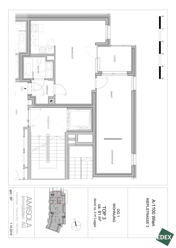 2-Zimmer-Wohnung mieten in Wien – 60 m², € 945 – Bild 13 von 13