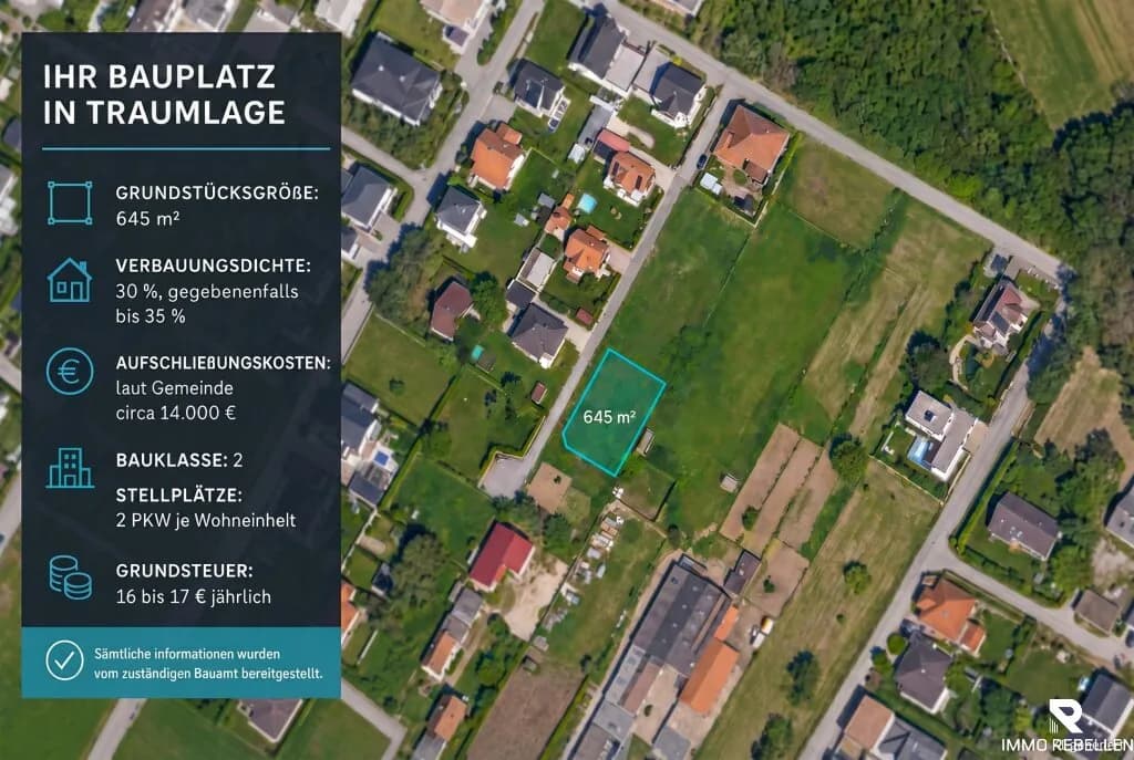 Grundstück kaufen in Wiener Neustadt Land – 645 m², € 169.900