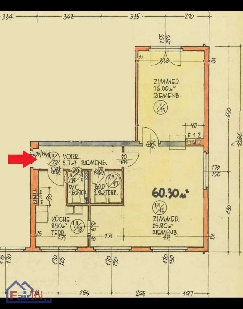 2-Zimmer-Wohnung kaufen in Sankt Pölten Land – 60,03 m², € 149.500 – Bild 2 von 9