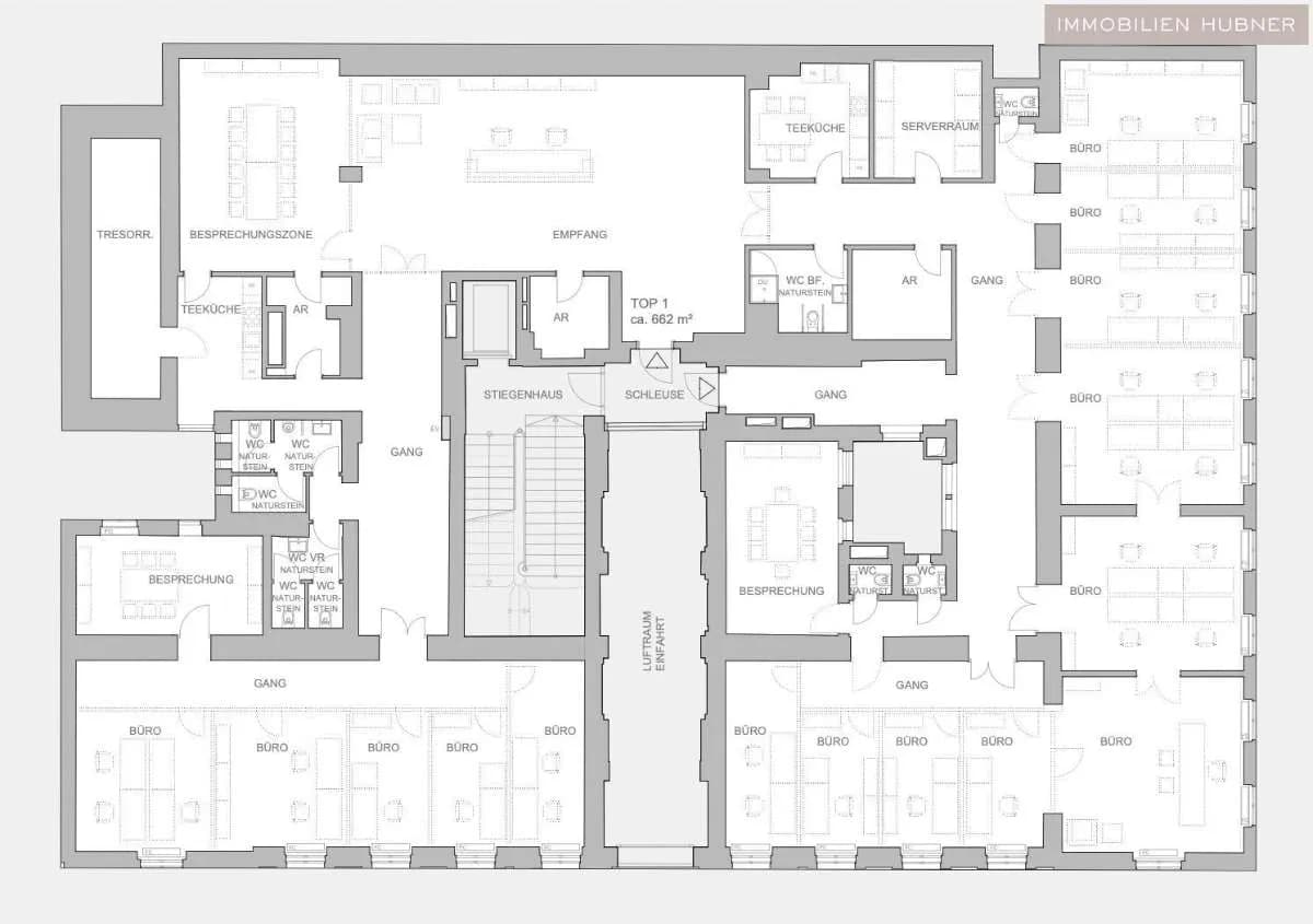 18-Zimmer-Gewerbeimmobilie mieten in Wien – 662 m², € 19.733 – Bild 10 von 13