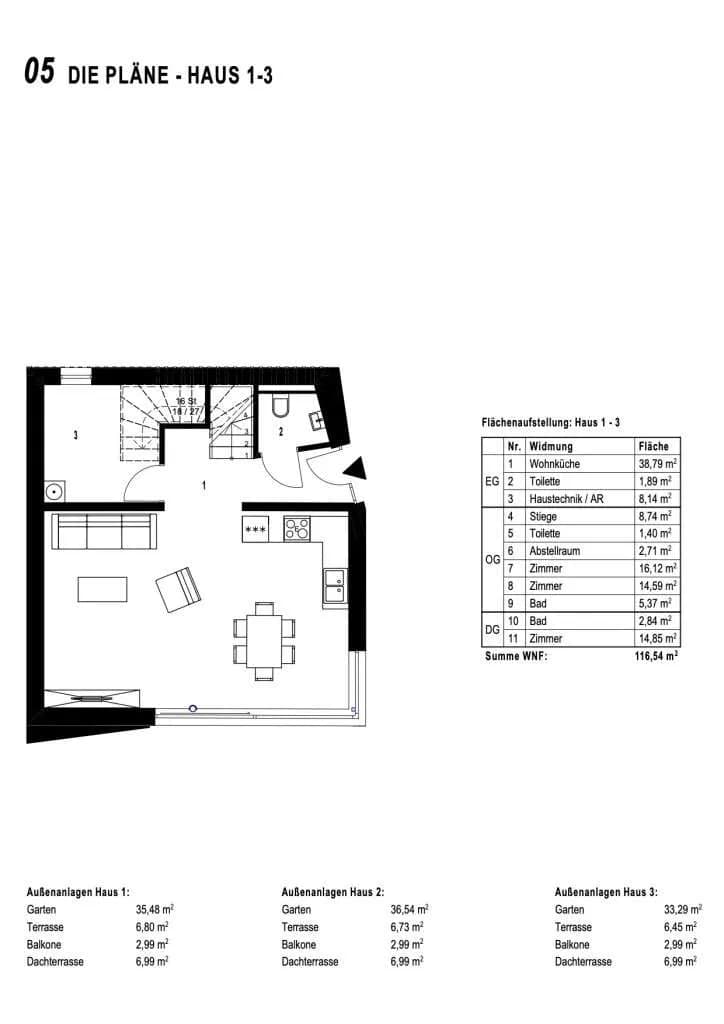 4-Zimmer-Haus kaufen in Korneuburg – 116,54 m², € 599.000 – Bild 19 von 22