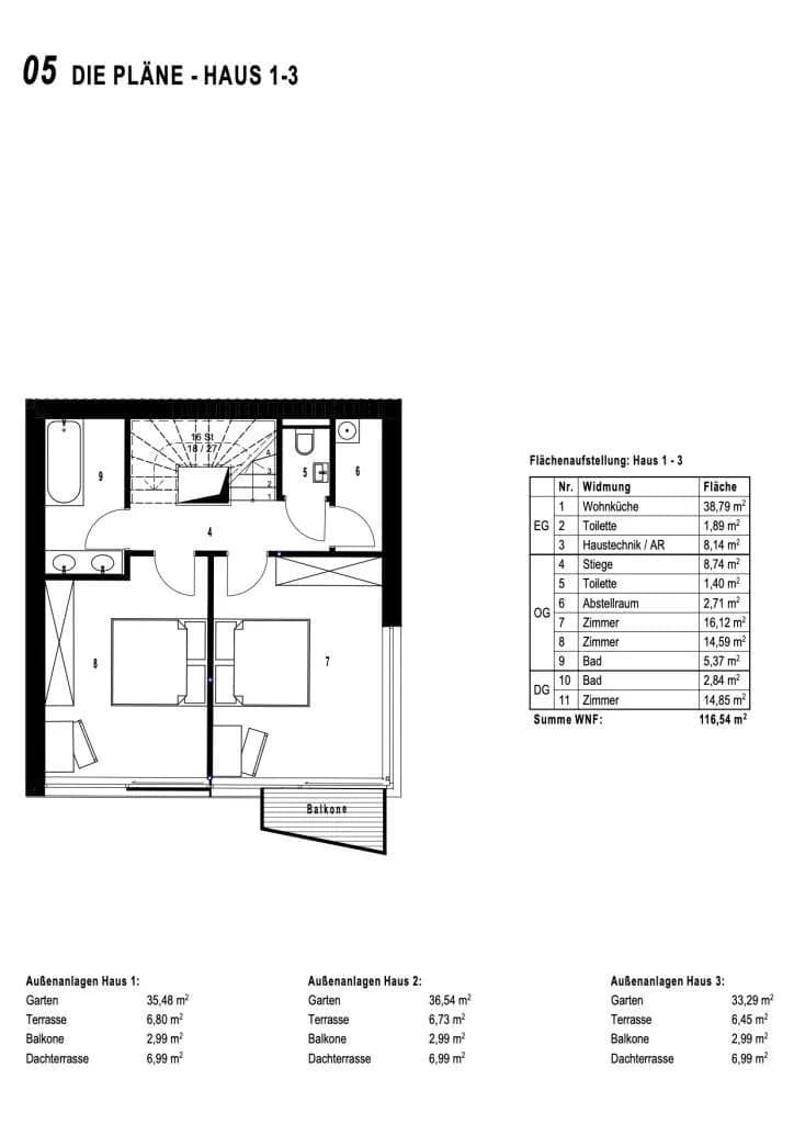 4-Zimmer-Haus kaufen in Korneuburg – 116,54 m², € 599.000 – Bild 20 von 22