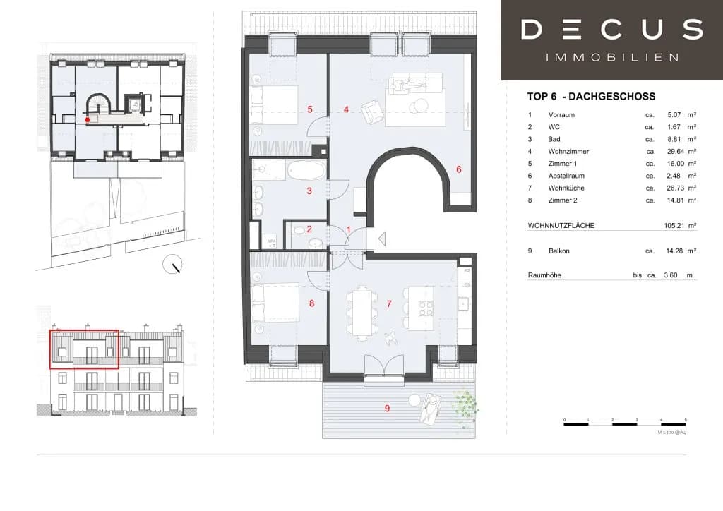 3-Zimmer-Wohnung mieten in Wien – 105,21 m², € 2.870 – Bild 16 von 16