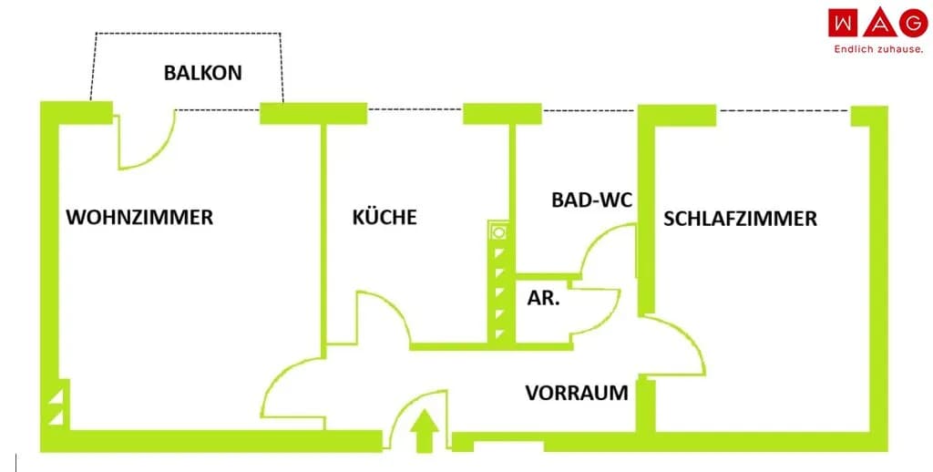 2-Zimmer-Wohnung mieten in Voitsberg – 55,7 m², € 593 – Bild 9 von 9