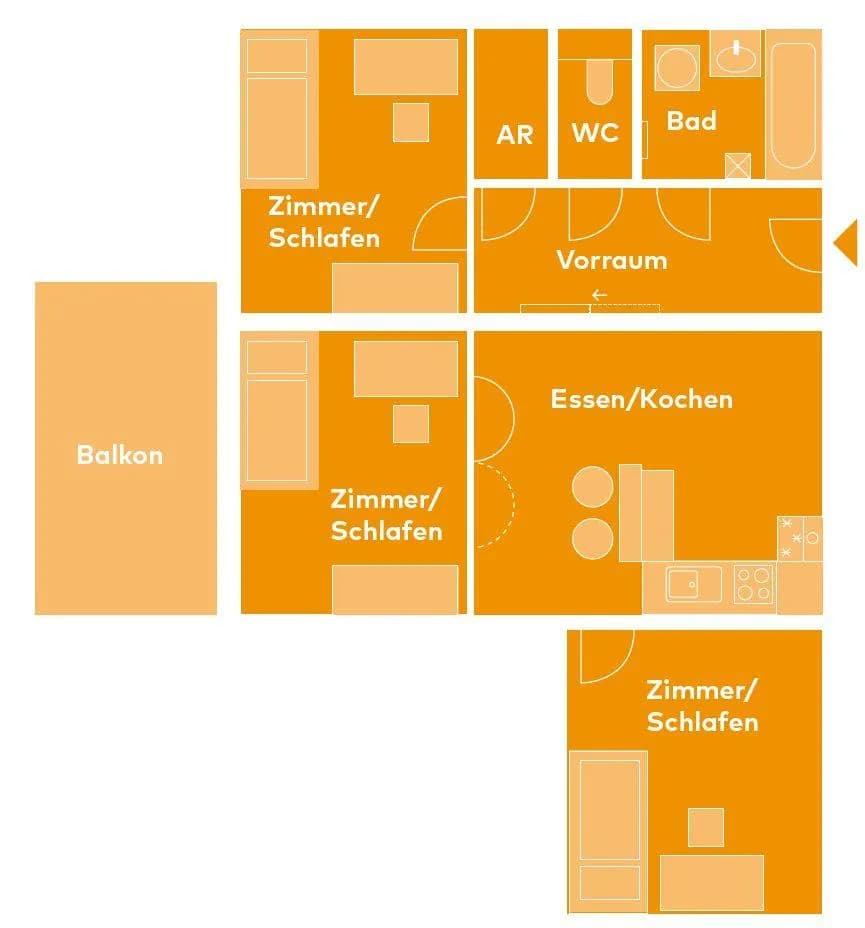 3-Zimmer-Wohnung mieten in Linz – 67,23 m², € 1.151 – Bild 16 von 16