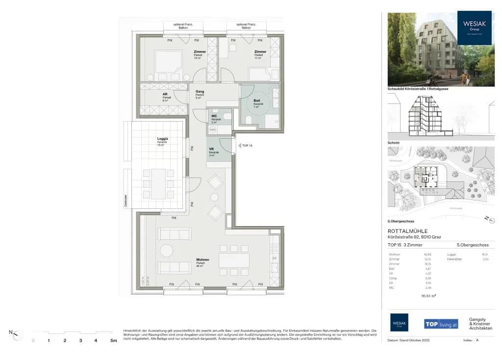3-Zimmer-Wohnung kaufen in Graz – 96,83 m², € 799.210 – Bild 6 von 6