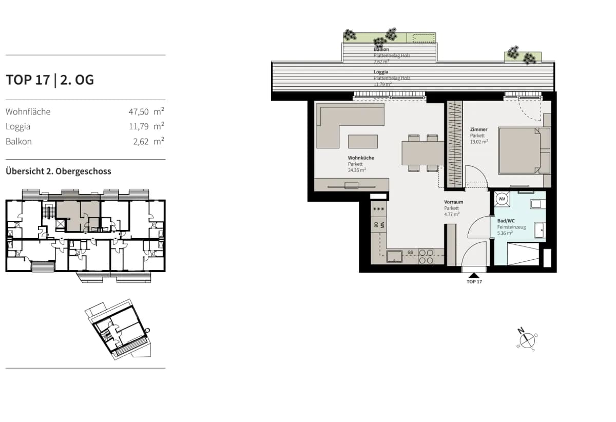 2-Zimmer-Wohnung kaufen in Wien – 47,52 m², € 275.000 – Bild 17 von 19