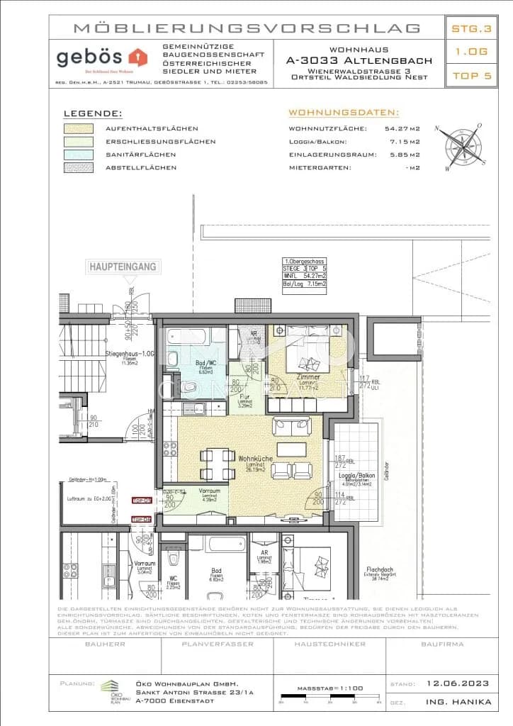 2-Zimmer-Wohnung mieten in Sankt Pölten Land – 54,27 m², € 578 – Bild 11 von 11
