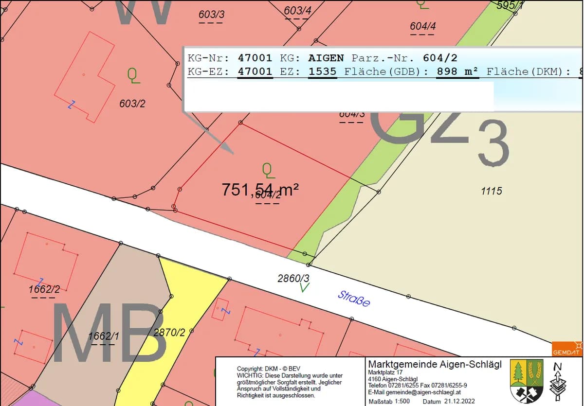 Grundstück kaufen in Rohrbach – 898 m², € 68.000 – Bild 6 von 6