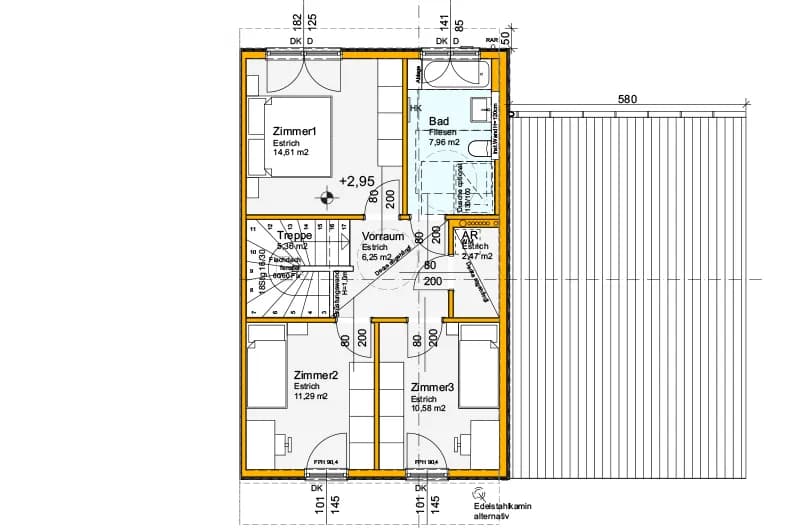 Haus mieten in Horn – 107,93 m², € 1.077 – Bild 5 von 5