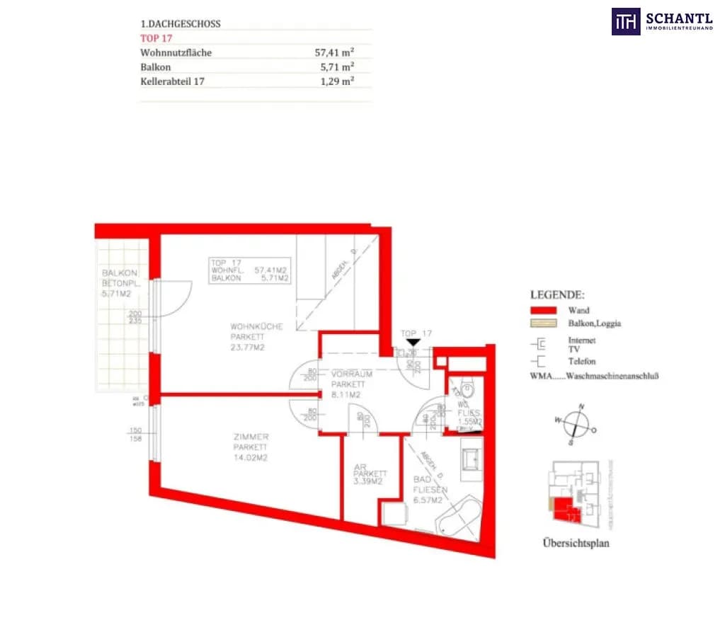 2-Zimmer-Wohnung kaufen in Wien – 57 m², € 539.000 – Bild 13 von 13