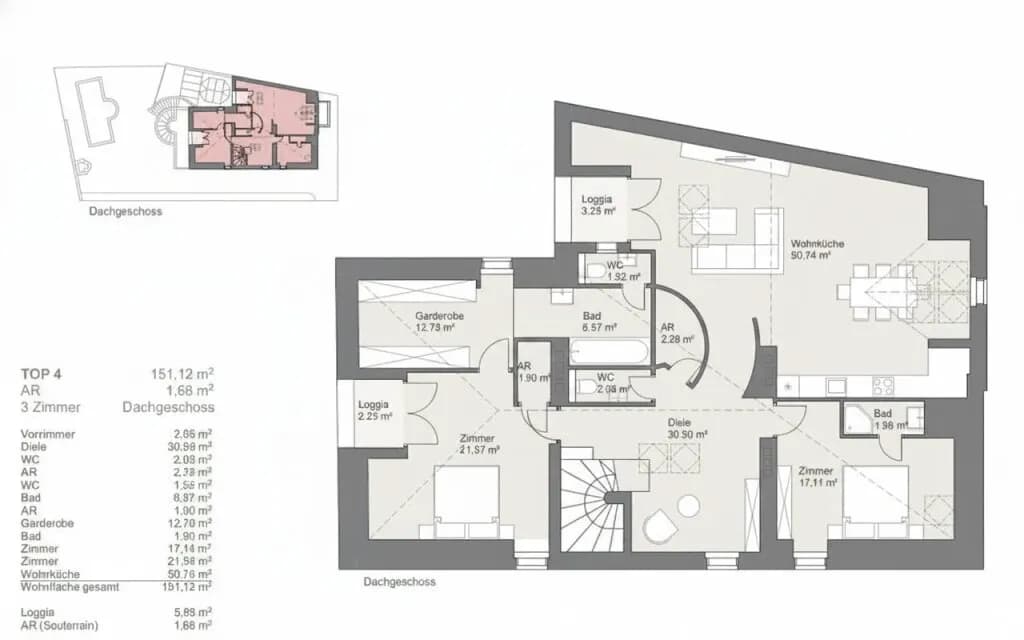 3-Zimmer-Wohnung kaufen in Baden – 151 m², € 431.000 – Bild 11 von 11