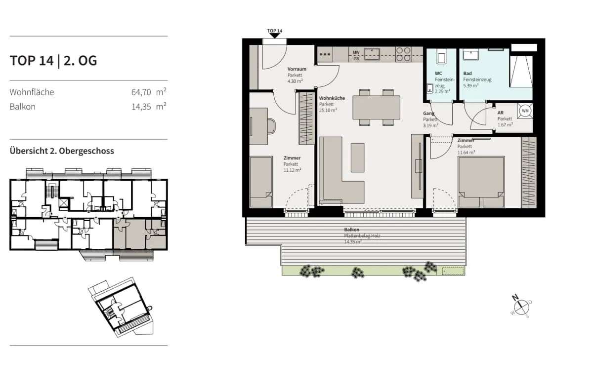 3-Zimmer-Wohnung kaufen in Wien – 64,68 m², € 382.000 – Bild 16 von 20