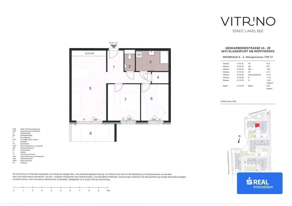 3-Zimmer-Wohnung kaufen in Klagenfurt – 73,88 m², € 399.900 – Bild 9 von 9