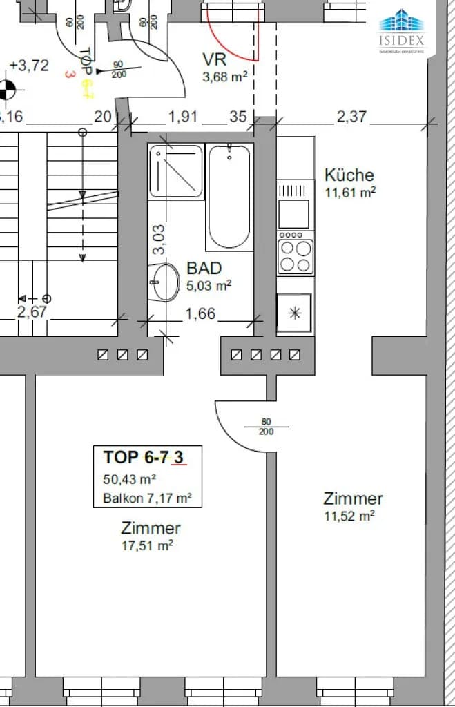 Wohnung kaufen in Wien – 50,43 m², € 250.000 – Bild 14 von 14